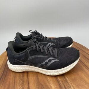 Saucony Freedom 5 Shoes Womens Size 10 Black White Gum Running Comfort Sneakers